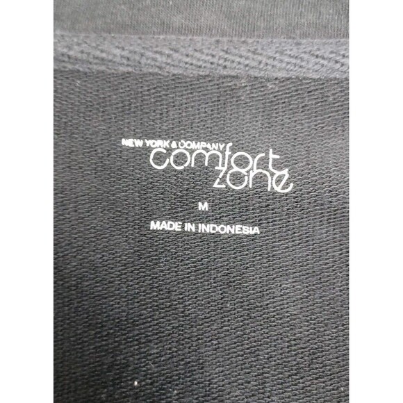 Womens New York And Company Black Motorcycle Jacket Sz M - Picture 6 of 8